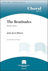 The Beatitudes SATB choral sheet music cover
